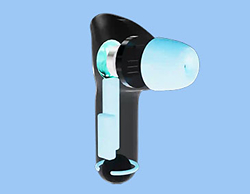 Image of an Aquabud with the interior components visible