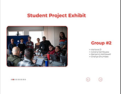 Image of our website's student project exhibit gallery
