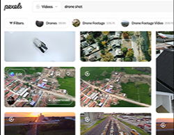 A screenshot of stock footage to be used in the video